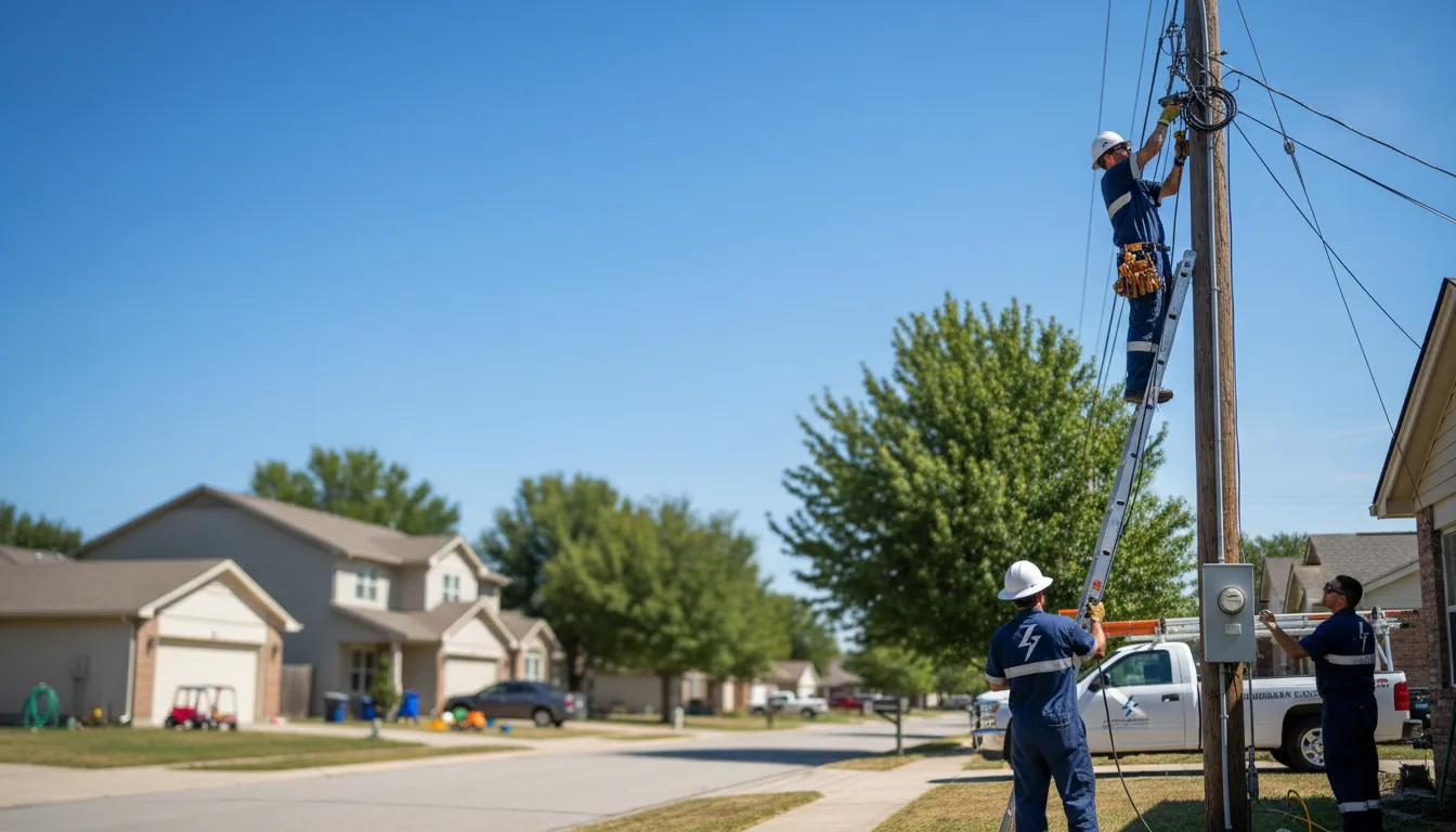 Residential electrician providing installation services in Oriska, ND